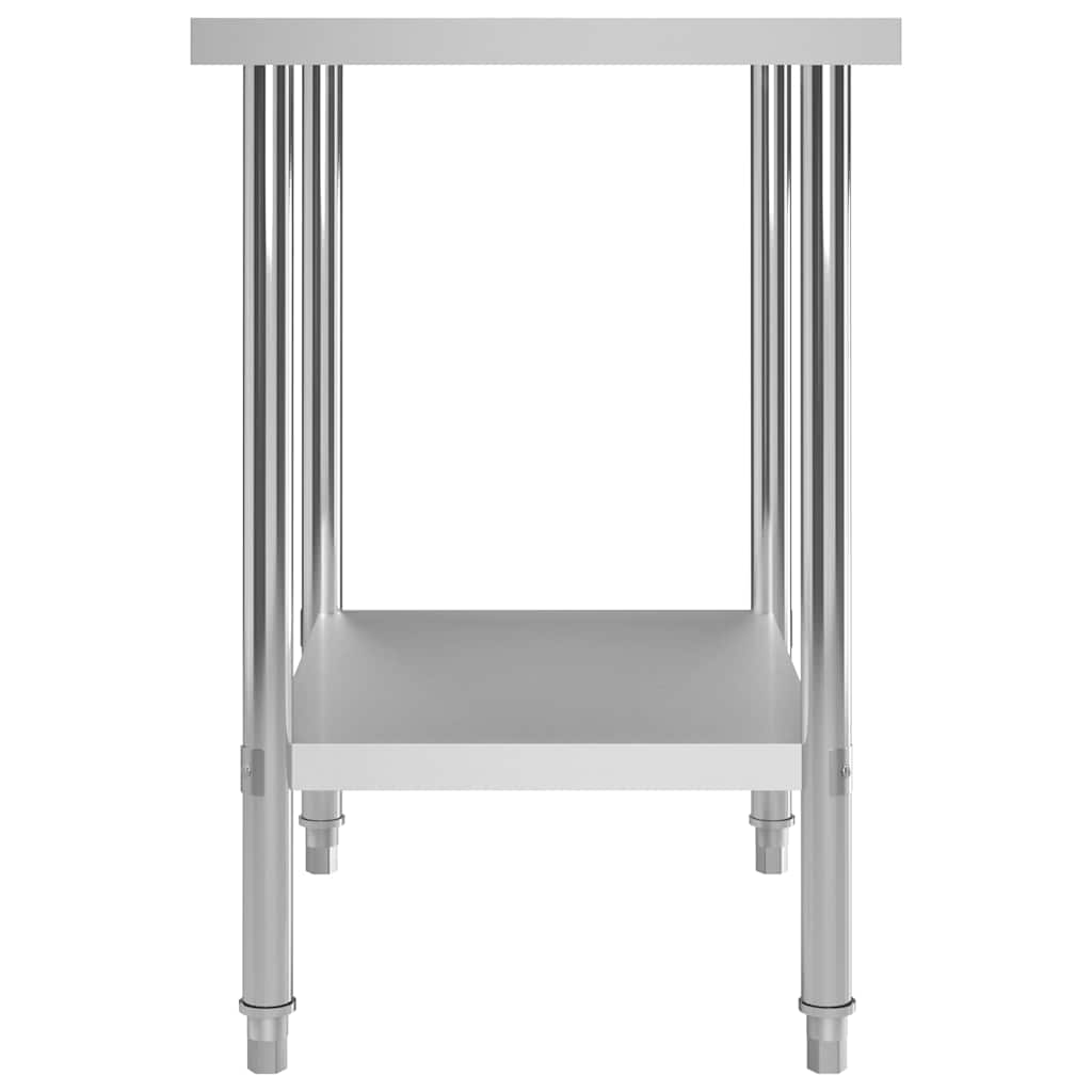 Kitchen Work Table 80 x 60 x 85 cm Stainless Steel