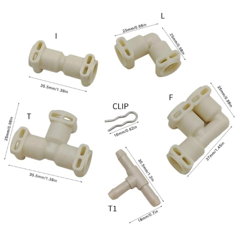 Practical Adapter Clip Plastic Water Tube Connector Adapter for Coffee Machines with Sealed Fit Corrosion Resistant