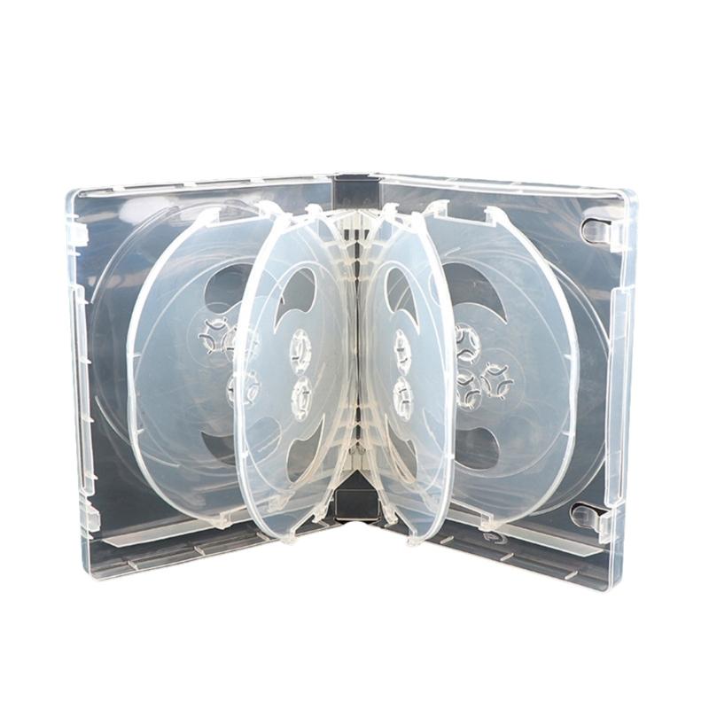 1PC 10 DVD Jewelry Case Clear Jewelry Box Container Case Transparent DVD Acrylic DVD Travel