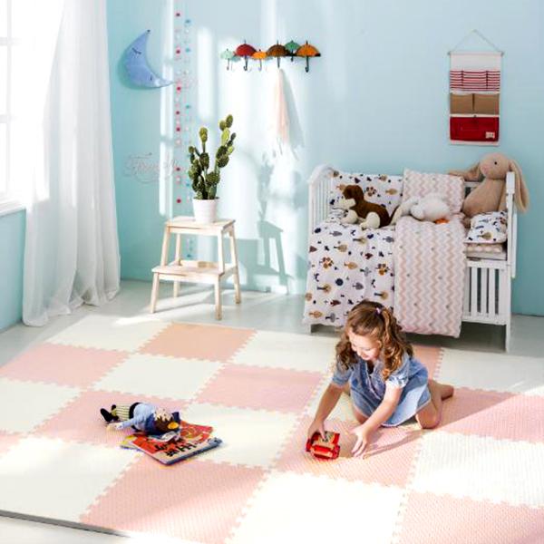 Ricokids Large Foam Puzzle Mat, Peach &