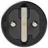 PC Electric 0512-ss Fiche électrique mâle avec terre Tout caoutchouc 250 V noir IP54