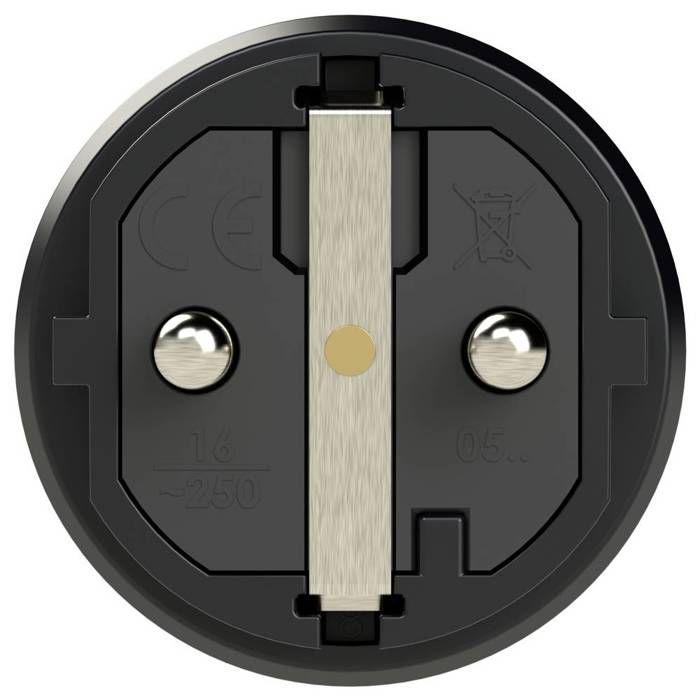 PC Electric 0512-ss Fiche électrique mâle avec terre Tout caoutchouc 250 V noir IP54