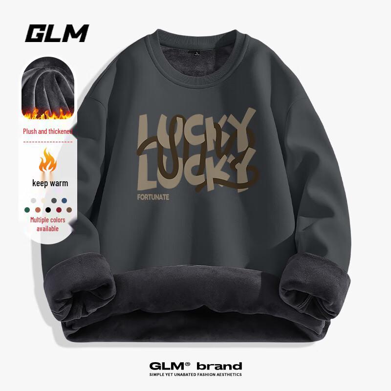 

GLM Men s Fleece-Lined Crewneck Sweatshirt M
