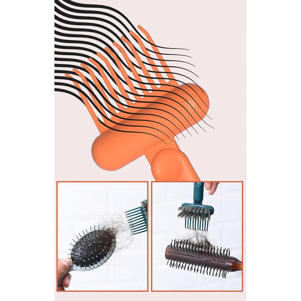 Hair Brush Cleaning Tool 2-In-1 Comb Cleaning Brush Comb Cleaner Hair Brush Remover