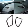 Real Carbon Fiber Car Interior Center / Side Air Conditioning Air Outlet Vent Cover Trim For BMW 3 4 Series F30 F32 2013-2018