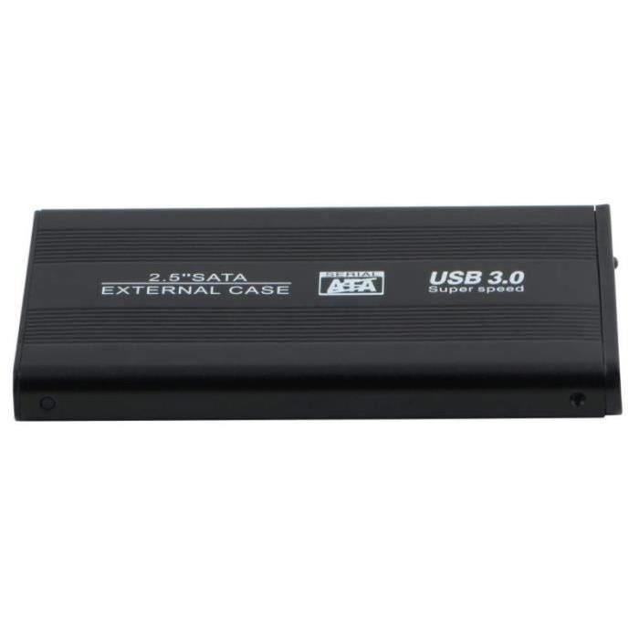 Boîtier de disque dur externe - YWEI - DP04399 - USB 3.0 - 2,5 pouces - Noir