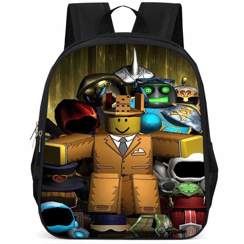 Roblox Large Capacity Lightweight Oxford Cloth School Backpack For Kids Boys Girls
