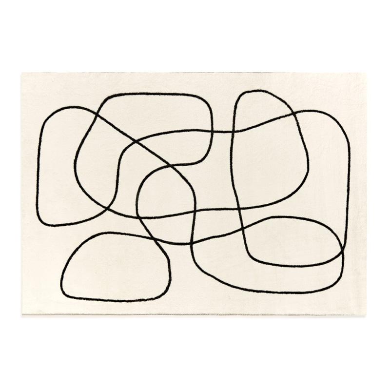 Nordic Style Living Room Decoration Carpet Home Large Area Rugs for Bedroom Fluffy Soft Cloakroom Rug Thickened Anti-skid Mat