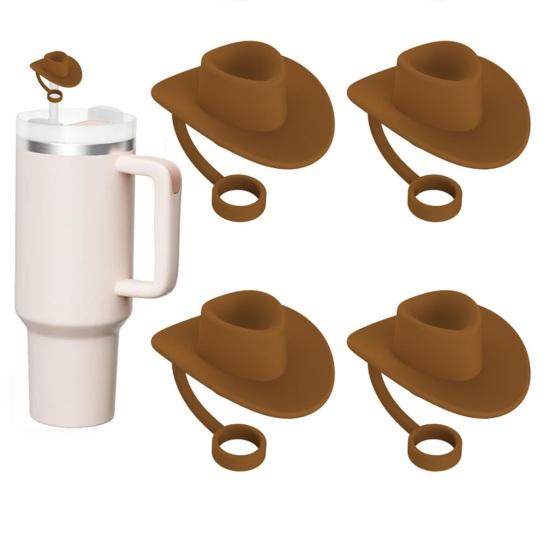 6 szt. Silikonowe nakładki na słomkę 6-10 mm Odporne na kurz, szczelne Butelki wielokrotnego użytku do kontaktu z żywnością Osłona przeciwpyłowa ze słomy Kubki Wykaszarki do słomek Pokrywki do słomek do picia Woda