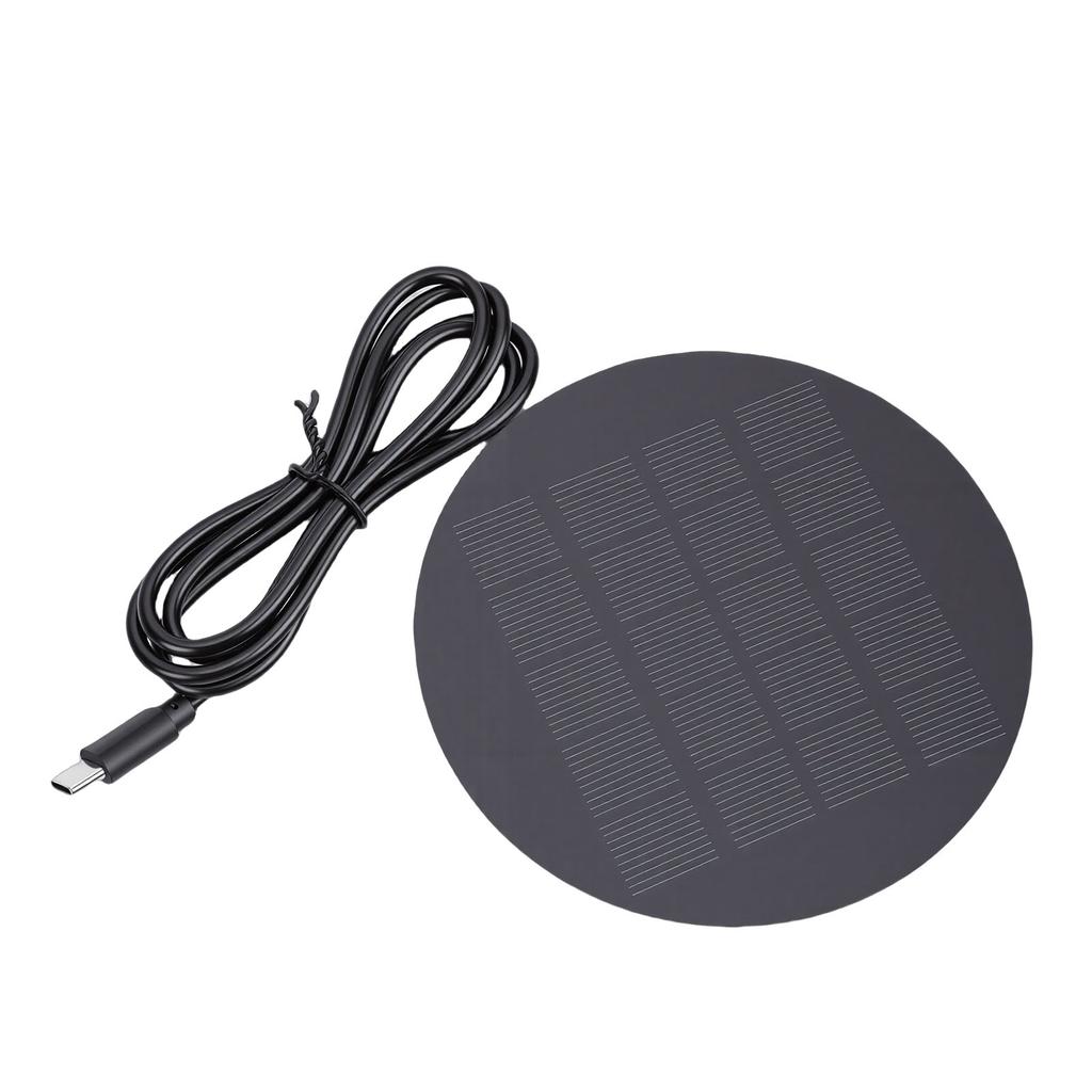 Portable Solar Panel Water Proof 1.2W Polycrystalline Silicon Solar Panel Charger with Type C Port for Mobile Phones