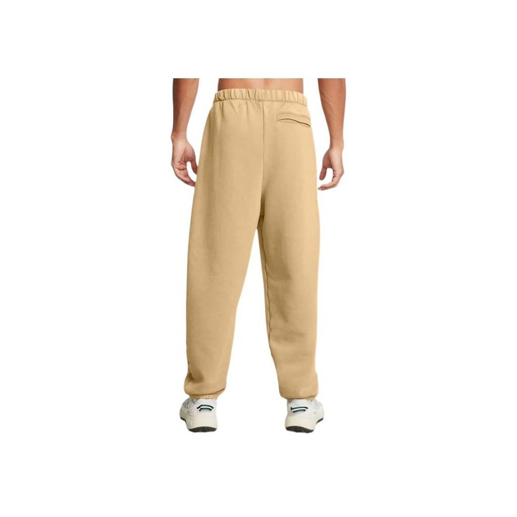 Under Armour Icon Fashion Comfortable Soft Heavyweight Fleece Pants Men Bottoms Camel 1386554-263