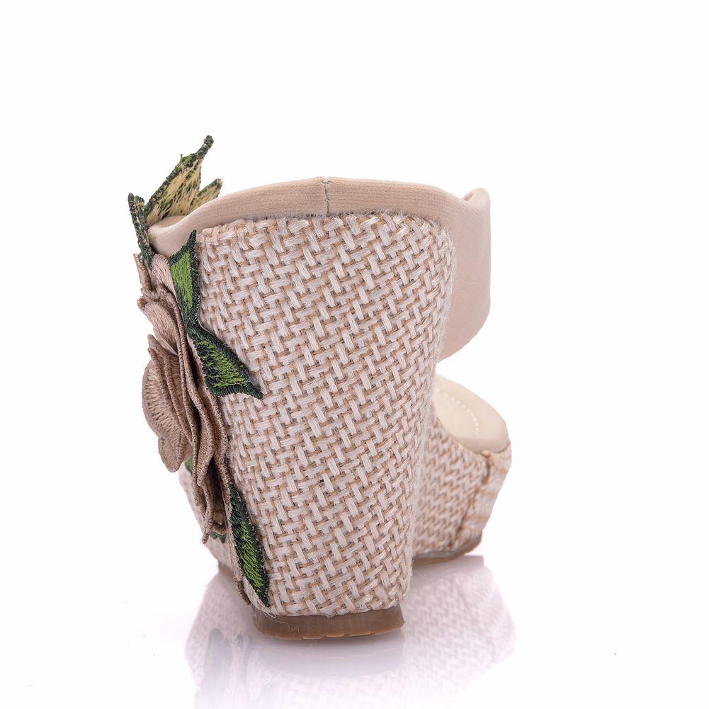 Woman Slippers Home Casual Beach Flip Flops Lady Sandals Summer Sexy High Heels