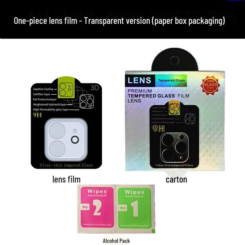 

Цельная 3D-пленка для объектива iPhone 17 для Apple 16 Pro, 15 Pro Max - Шелкография, Черный фон iPhone 16 Pro Max