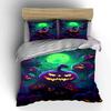 Glowing Pumpkin Enchantment Bedding Sets Duvet Cover Sets Duvet Covers Pillowcases(1*Duvet Cover 2*Pillowcases Without Duvet Insert)