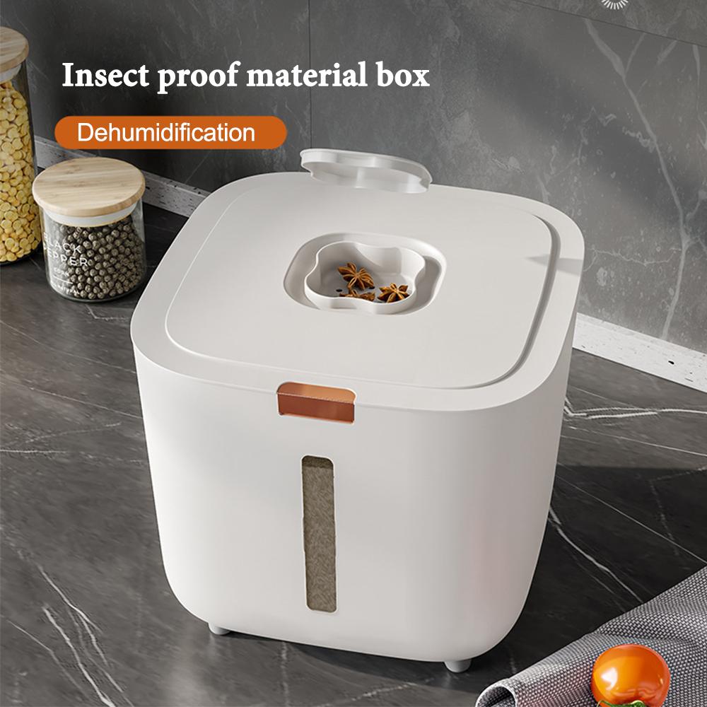 Insect Proof Moisture Proof Rice Box Grain Sealed Jar Kitchen Container  Storage Kitchen Container Storage Box with Lid