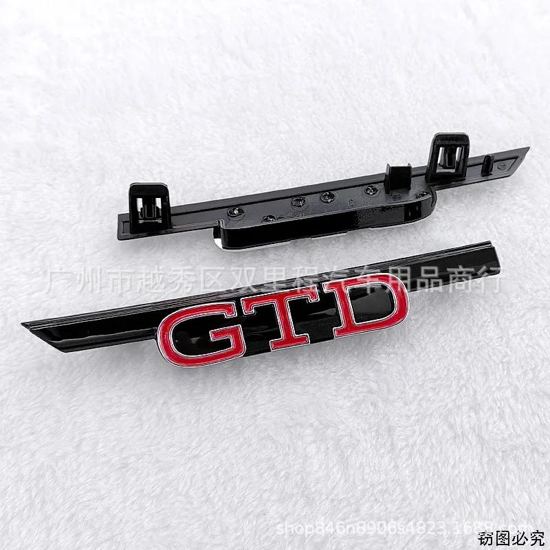 2026 Chaud Pour Volkswagen VW 1 pièce ABS GTI GTD Logo Badge de Remplacement pour Calandre de Capot Avant de Voiture Pour Volkswagen VW Golf 8 Rline GTI Polo