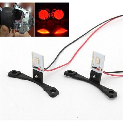 Rote LED Böse Augen Projektorlinse Scheinwerfer Nachrüstsatz Auto Beleuchtungszubehör 2x