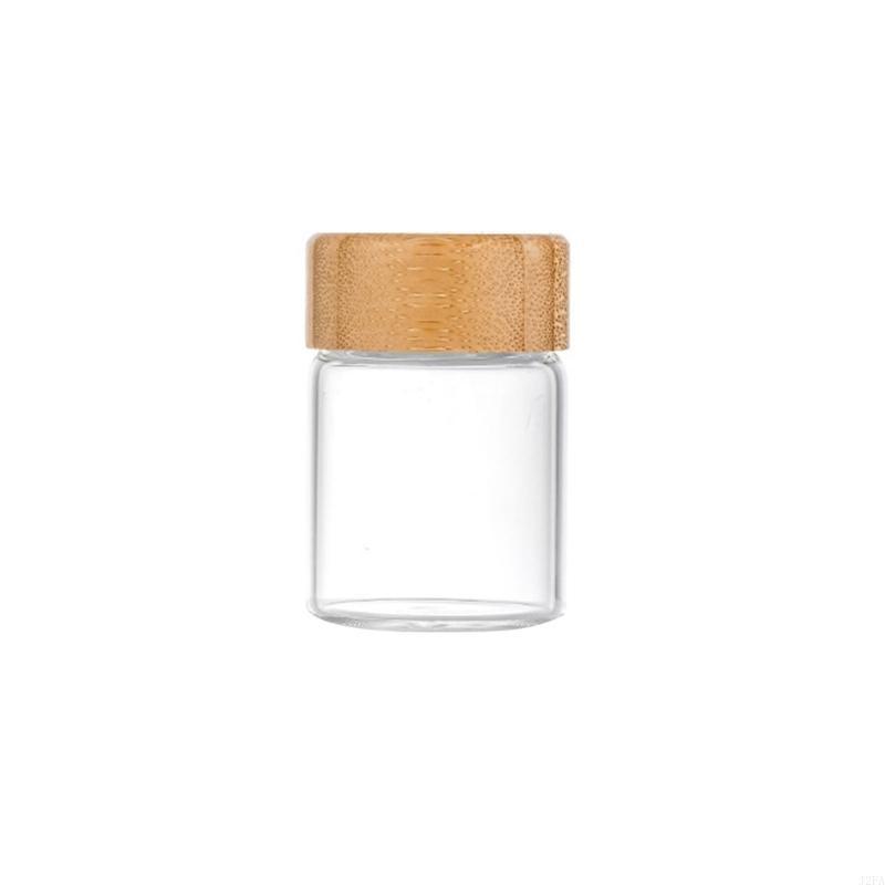 24pcs Fashionable Glass Spices Jars with Bamboos Lids and Labels for Kitchen Supplies Storage and Organization