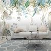 Modern Photo Wallpaper Hand-Painted Tropical Plant Leaves Flowers And Birds Murals Living Room Bedroom Wall Mural
