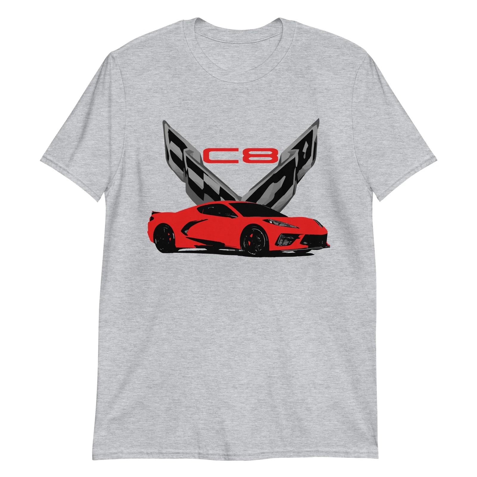 2020 Mid Engine Torch Red vette C8 Vette T-Shirt XS