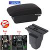 For Peugeot 206 Armrest box For Peugeot 206 207 CC Cabrio Armrest Box Central storage Box Retrofit Interior  Car Accessories