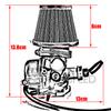 Motocross Carburetor Carb Carby with Air Cleaner Filter Universal for Motorbike Off-Road Sport Bike Manual Lever Choke Dirt