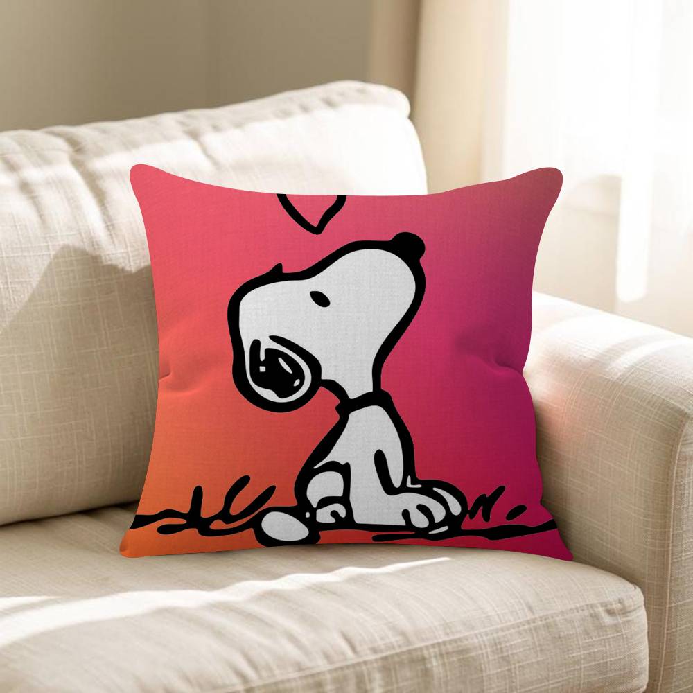 Love Heart Snoopy 4545cm Cushion Cover Pillow Cover Decor Pillowcase Home Pillowcase For Couch Pillow