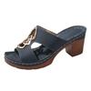 Sandali con zeppa Walk Pro da donna con punta aperta Infradito da donna Tacco alto Chunky Punta aperta Sandali da passeggio con tacco a blocco Scarpe da donna da sposa
