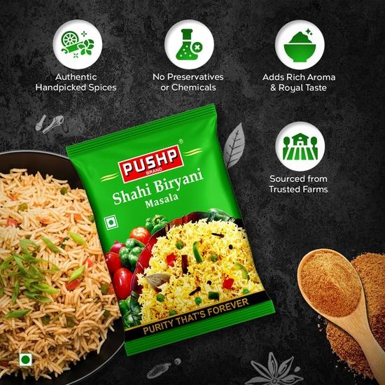 Pushp Brand Biryani Pulav Masala Box (200g) (Pack of 1)