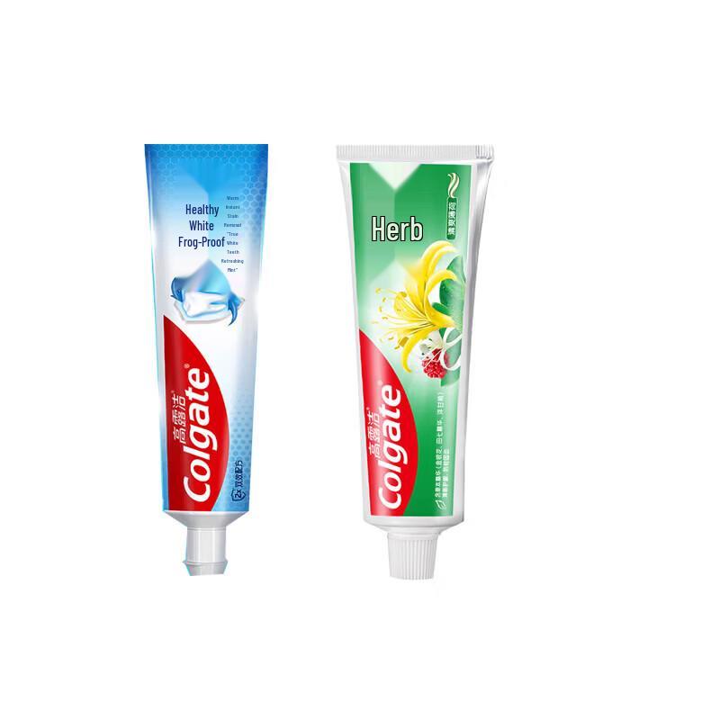 Colgate Отбеливающая и травяная зубная паста, двойная упаковка