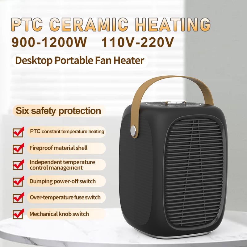 New Portable Heater Low Noise PTC Ceramic Household Heating Heater Office Mini Electric Heater