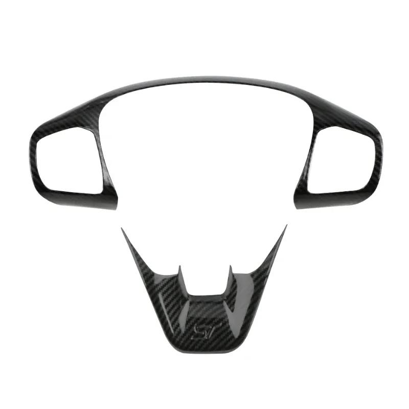 Car Steering Wheel Trim Control Button Frame Cover For Ford Fiesta MK8 2017 - for Ford Focus - accessories