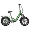 Electric Bicycle Kingbll Literide 500W Motor 20" Fat Tire City Foldable E-Bike 48V 13.5Ah Dual Disc Brakes 7 Speed Max Load 150Kg
