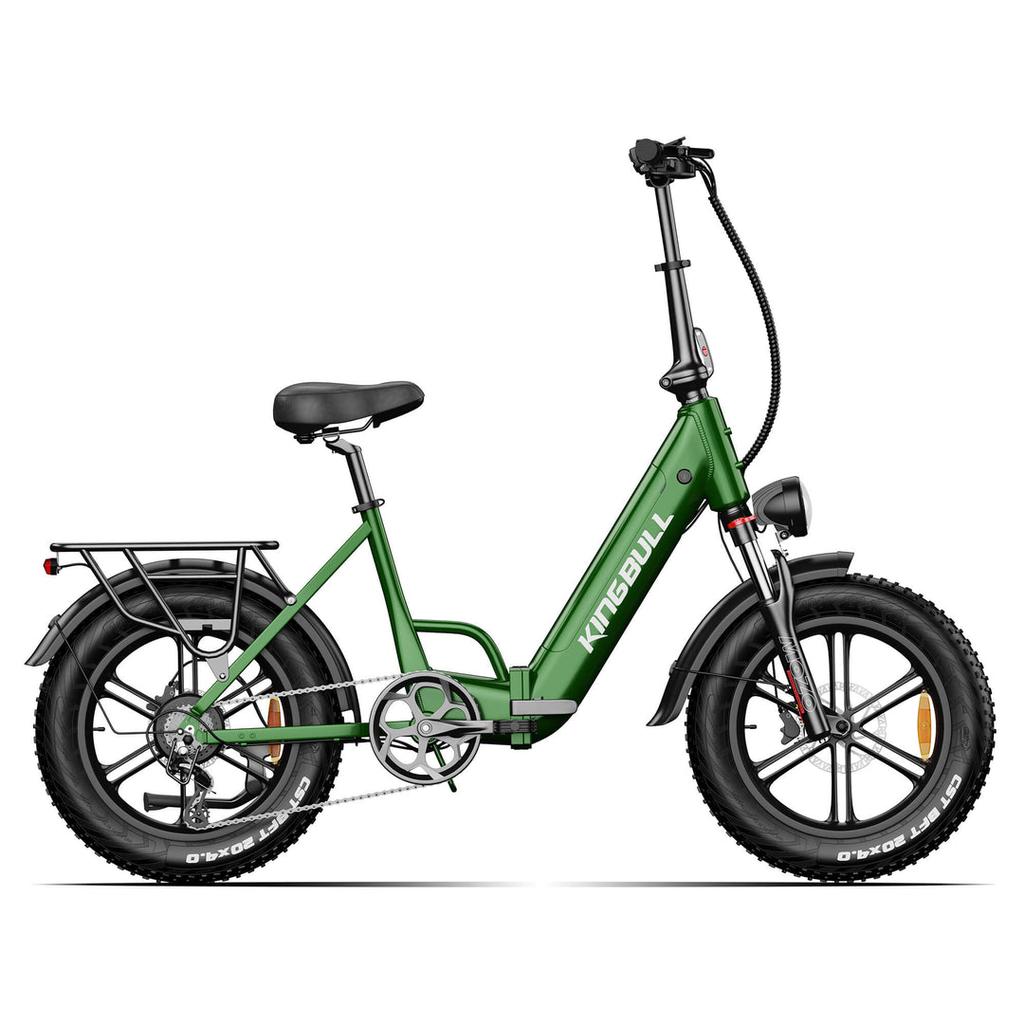 Electric Bicycle Kingbll Literide 500W Motor 20" Fat Tire City Foldable E-Bike 48V 13.5Ah Dual Disc Brakes 7 Speed Max Load 150Kg