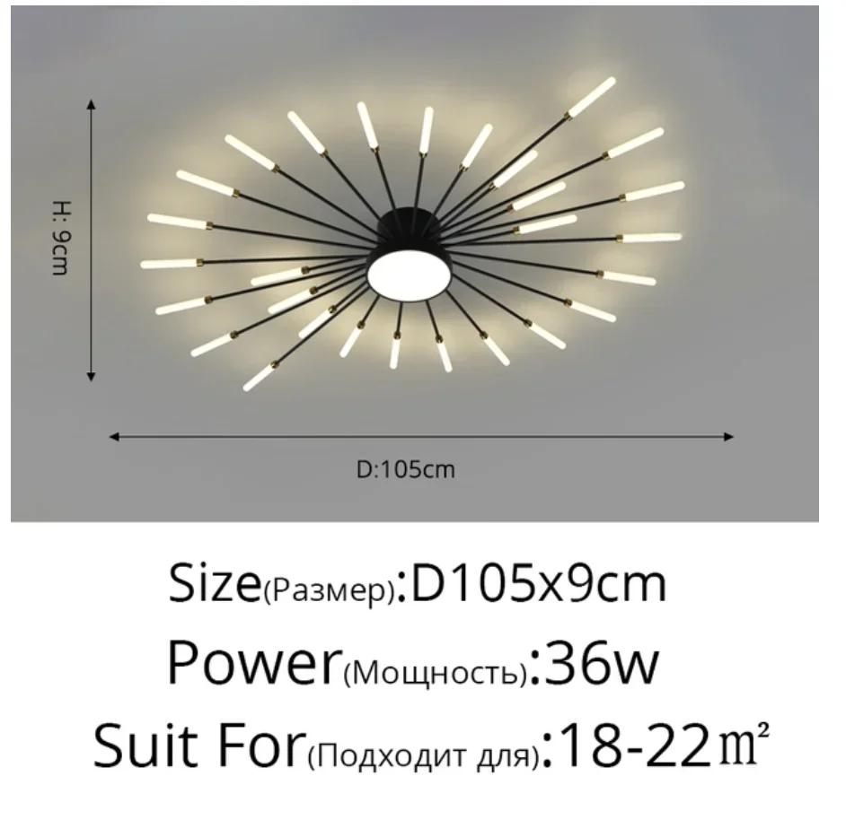 Minimalistischer LED-Deckenleuchter, Küchenbeleuchtung, Heimdekoration, dekorative Lampe mit Fernbedienung für Schlafzimmer, Wohnzimmer