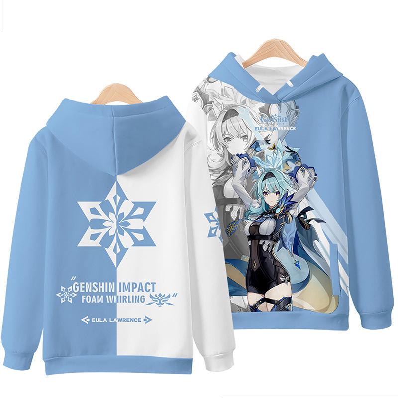 Genshin Impact 3D Print Hoodies Men Women Game Streetwear Fashion Pullover Harajuku Cosplay Cool Hoodie Unisex Clothing L