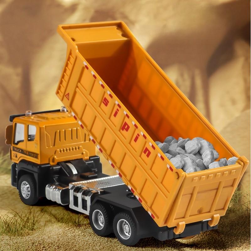 Engineering Vehicle Alloy Inertia Construction Toy For Kids Playroom