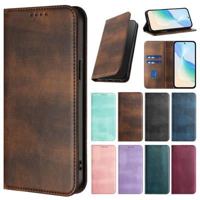 Für Samsung Galaxy A56 A36 A26 A16 A55 A35 A25 A15 A05 A05S Luxus Retro Leder Magnetisch 2 Visitenkartenhalter Brieftasche Klapphülle