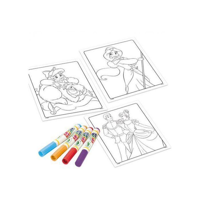 Coloring Set - CRAYOLA - Color Wonder - Disney Princesses - Book + 4 Markers - From 3 Years