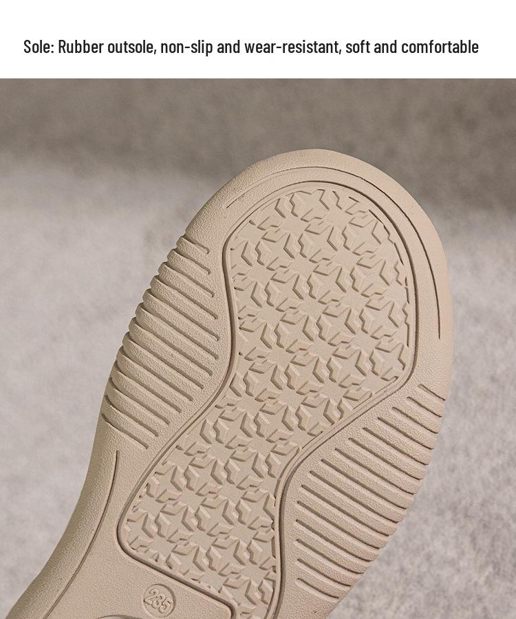 Women's Retro Leather Sneakers: Spring Thick-Soled Lace-Up Flats, Versatile Casual Sport Shoes with Soft Sole