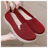 2025 Women's Summer Hollow Breathable Casual Shoes Lazy People Slip On Slippers Soft Soled Comfortable Flat Shoes Zapatos Mujer