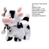 Kids Electric Plush Animal Toy Walking Tail Wagging Interactive Elephant Sheep Cow Panda Plushie Toy Toddlers Educational Simulation Animal Toy
