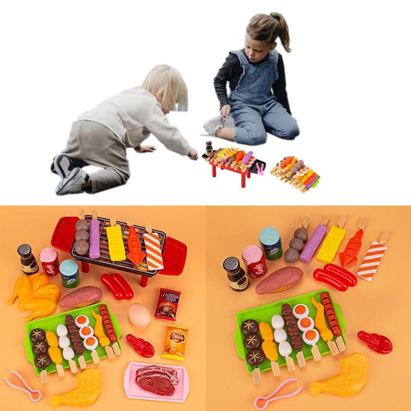 Colorful Barbecue Pretend Play Food Kids Toy Set For Imaginative Kitchen Fun