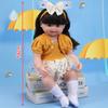 56Cm Reborn Simulation Barbie Gift Doll Baby Soft Gel Girl Toy Set Children's Doll