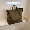 Bolsas retrô bolsa de ombro de lona nova moda grande capacidade bolsa mensageiro feminina estudantes classe bolsa portátil