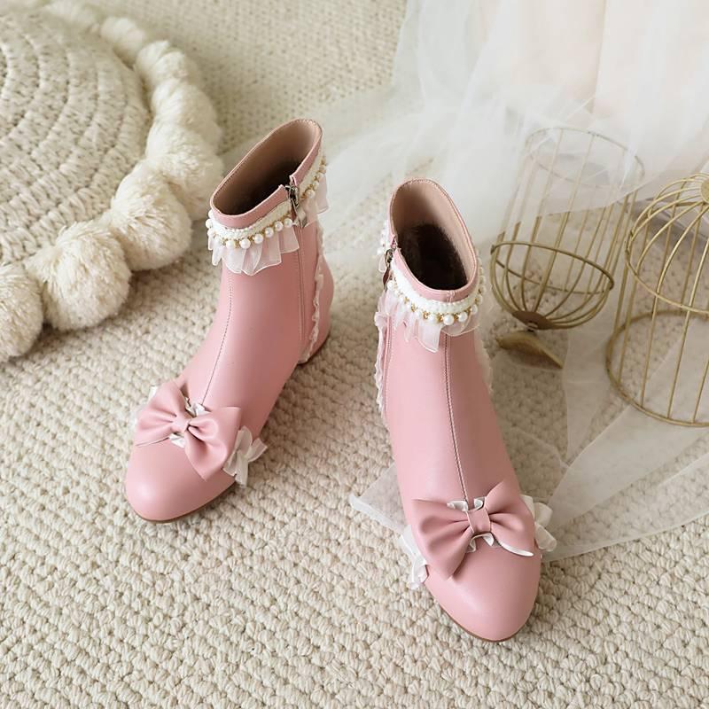 Podzimní a zimní dívčí kožené boty gumová měkká podrážka střední a starší dětské boty korejská verze boční zip princeznovské boty kulatá špička dětské