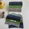 Narrow Shawl Women's Scarves Keep Warm Knitted Scarves New Multicolor Stripe Scarf  Winter