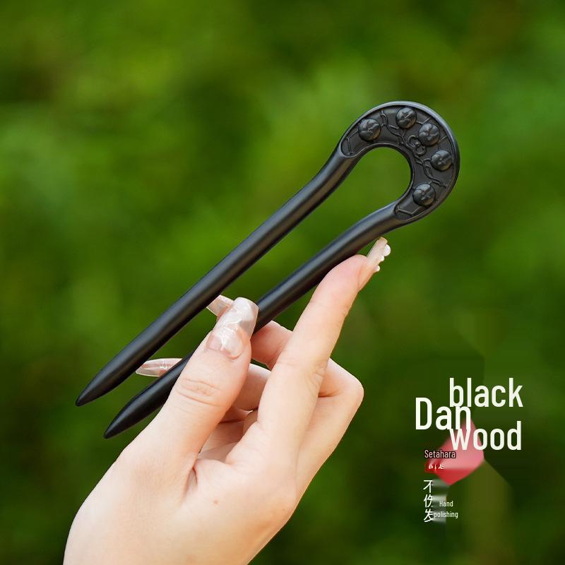 Fermacapelli Serpente Lin Spirit 2025: Nuovo Accessorio per Capelli Legno di Sandalo per Acconciature Raccolte in Stile Antico