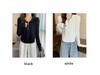 Beige Wool Hooded Sweater: Women's Spring & Autumn 2025 Half-Zip Long-Sleeve Top