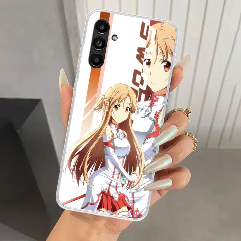 Anime Sword Art Online SAO Phone Case for Samsung Galaxy A17 A16 A37 A26 A36 A57 A56 A15 A25 A35 A55 A14 A24 A34 A54 A13 A23 A33